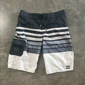 Billabong Men's Black and Gray Swim Shorts